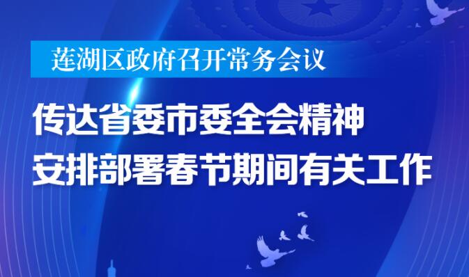 莲湖区政府召开第33次常务会议